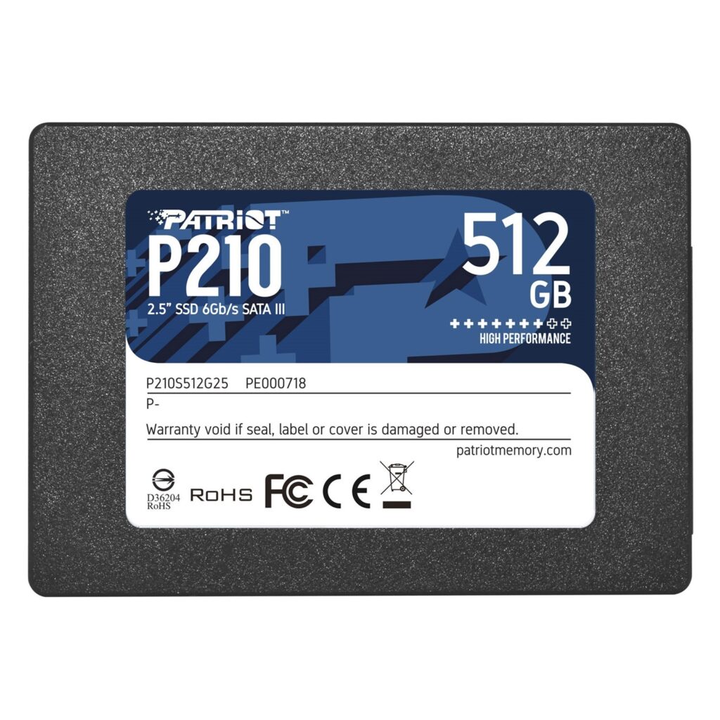 Patriot P210 512GB 2.5" SATA SSD