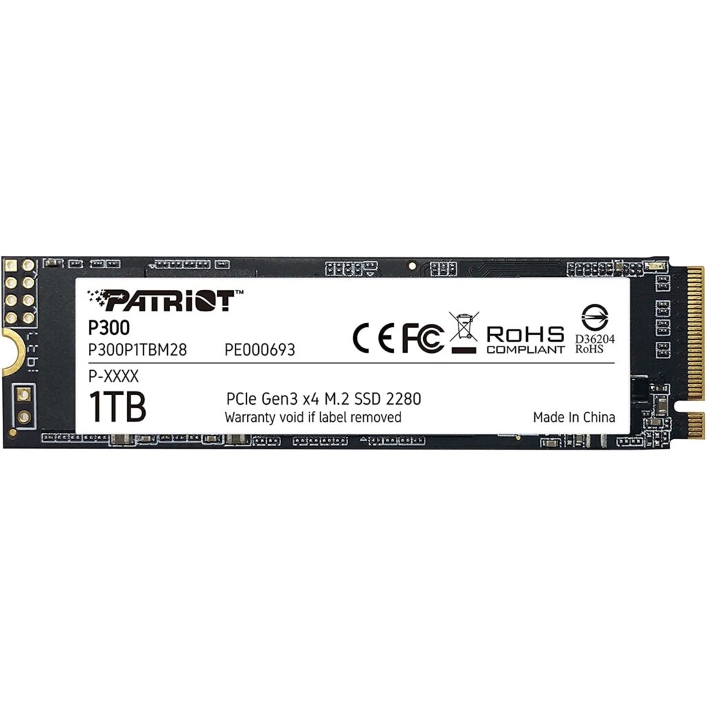 Patriot P300 1TB NVMe SSD (PCIe Gen3)